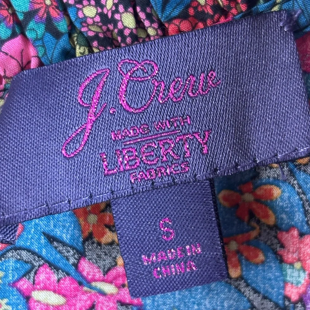 J Crew Small Flutter-sleeve top in Liberty of London Floral Ciara print blouse - Picture 10 of 13
